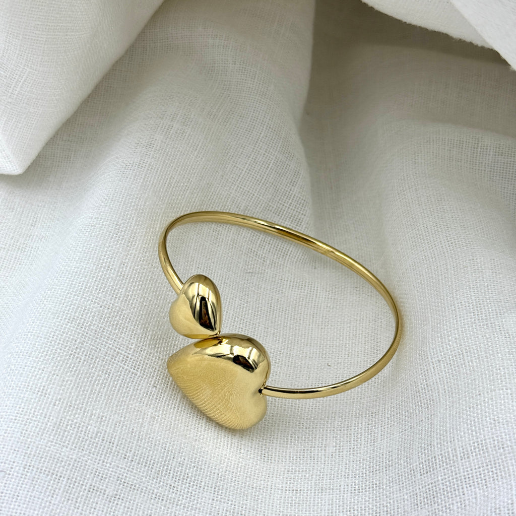 Bangle double Heart