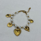 Armband Vintage Pearl Hearts