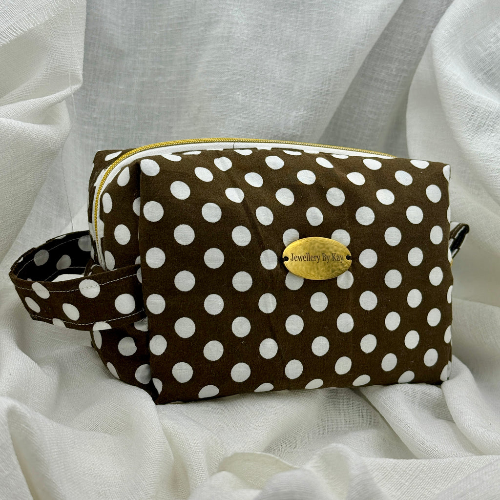 Polka Dot makeup bag