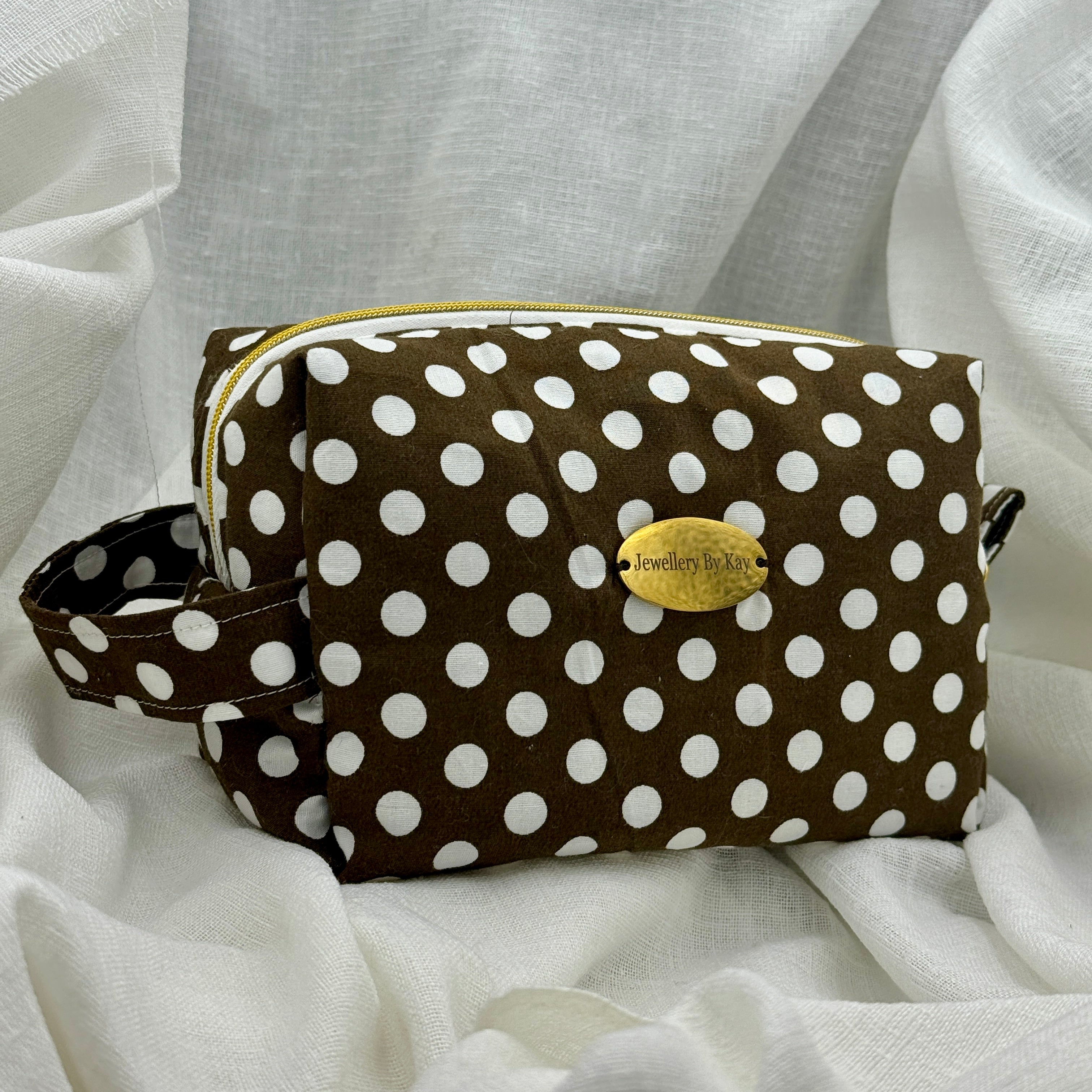 Polka Dot makeup bag