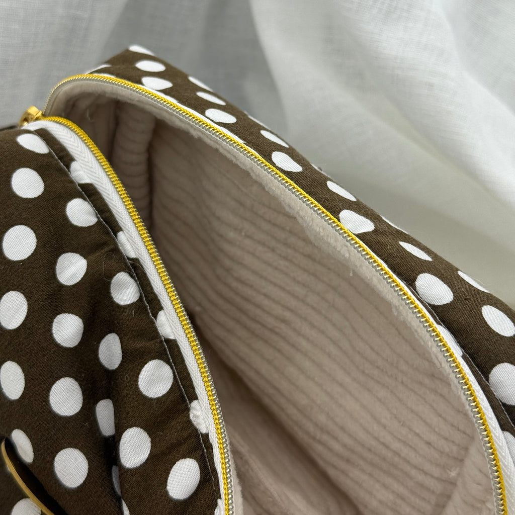 Polka Dot makeup bag