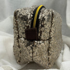 Glitter makeup bag
