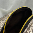 Glitter makeup bag