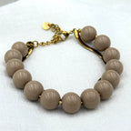 Short Beige Beads