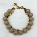 Short Beige Beads