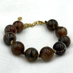 Big Brown Short Beads
