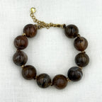 Big Brown Short Beads