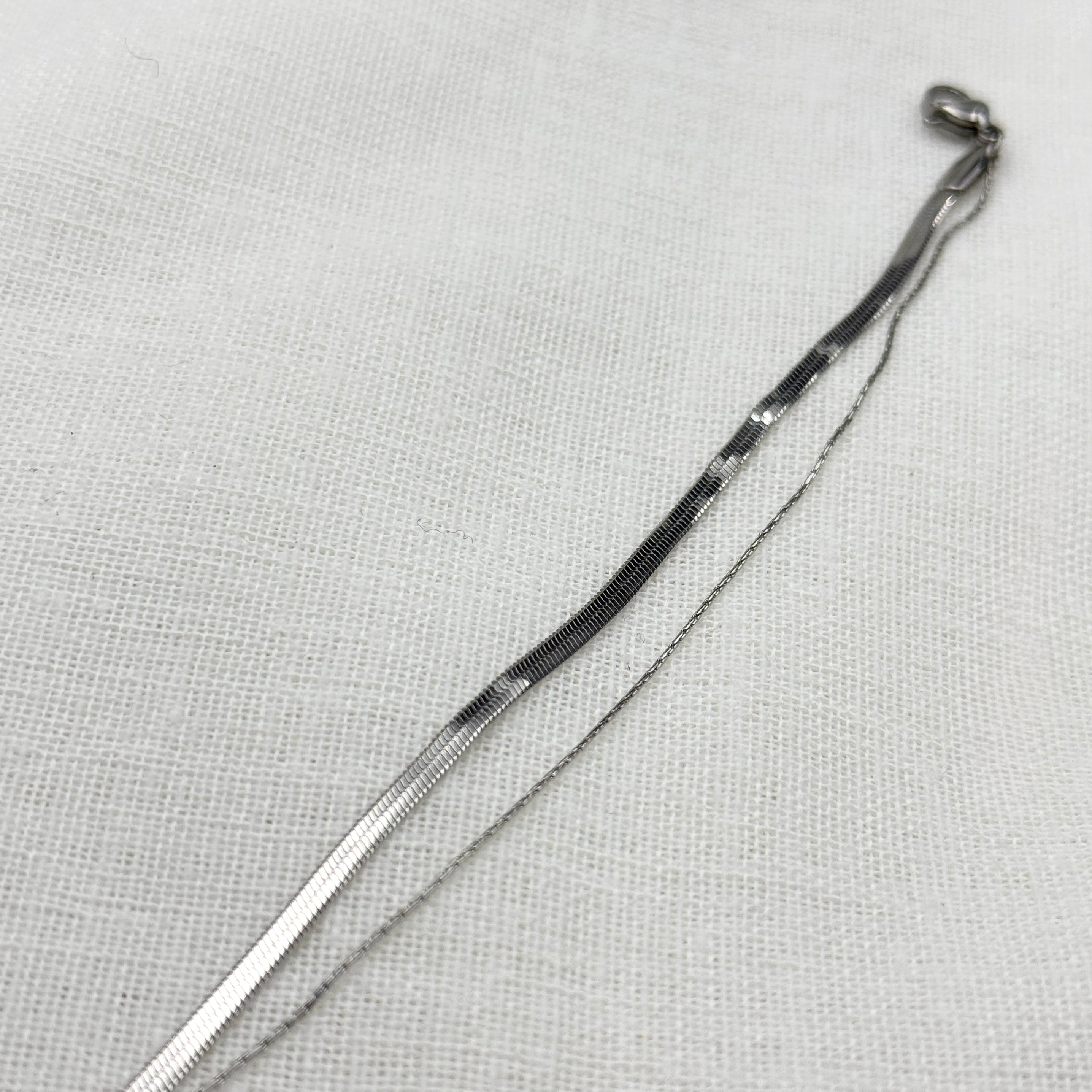 Doubble lined in silver