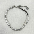 Doubble lined in silver