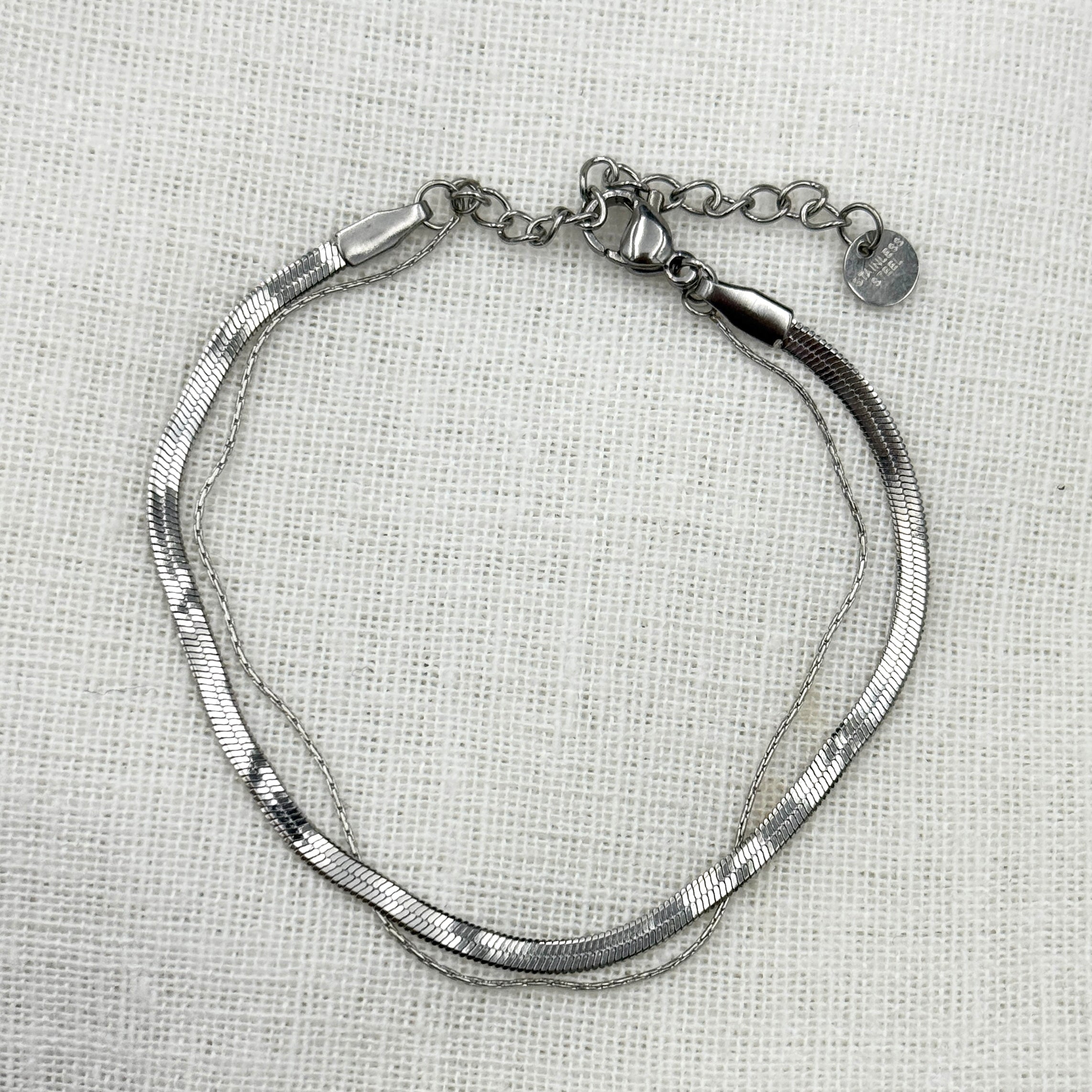 Doubble lined in silver