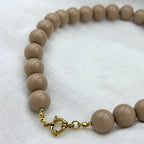 Kralen Ketting Soft Khaki