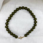 Kralen ketting Army green
