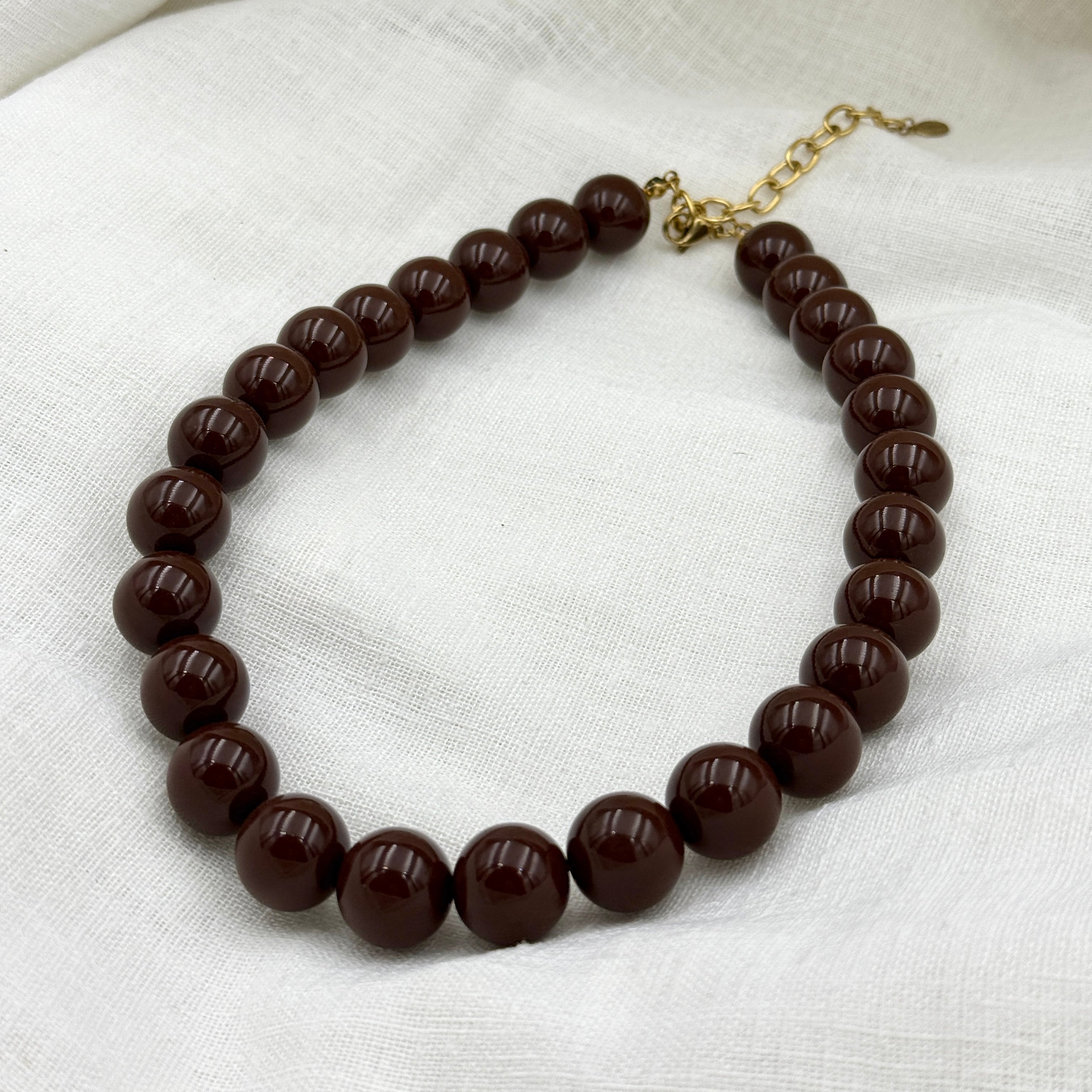 Kralen ketting teddy bruin