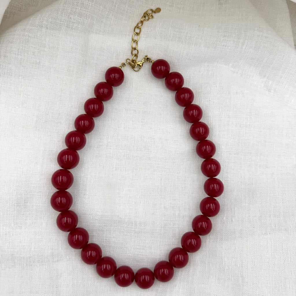 KRALEN KETTING Happy red