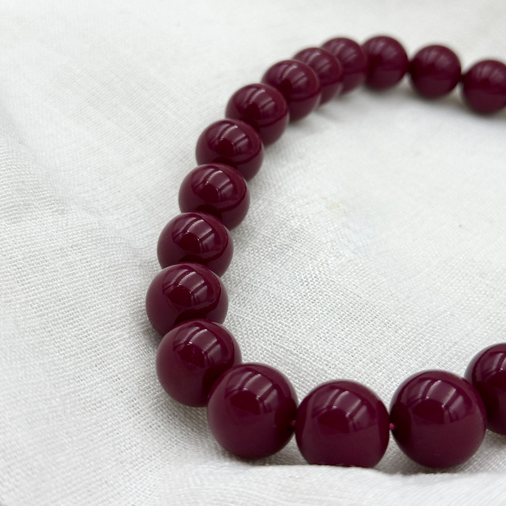 Kralen ketting Happy fuchsia