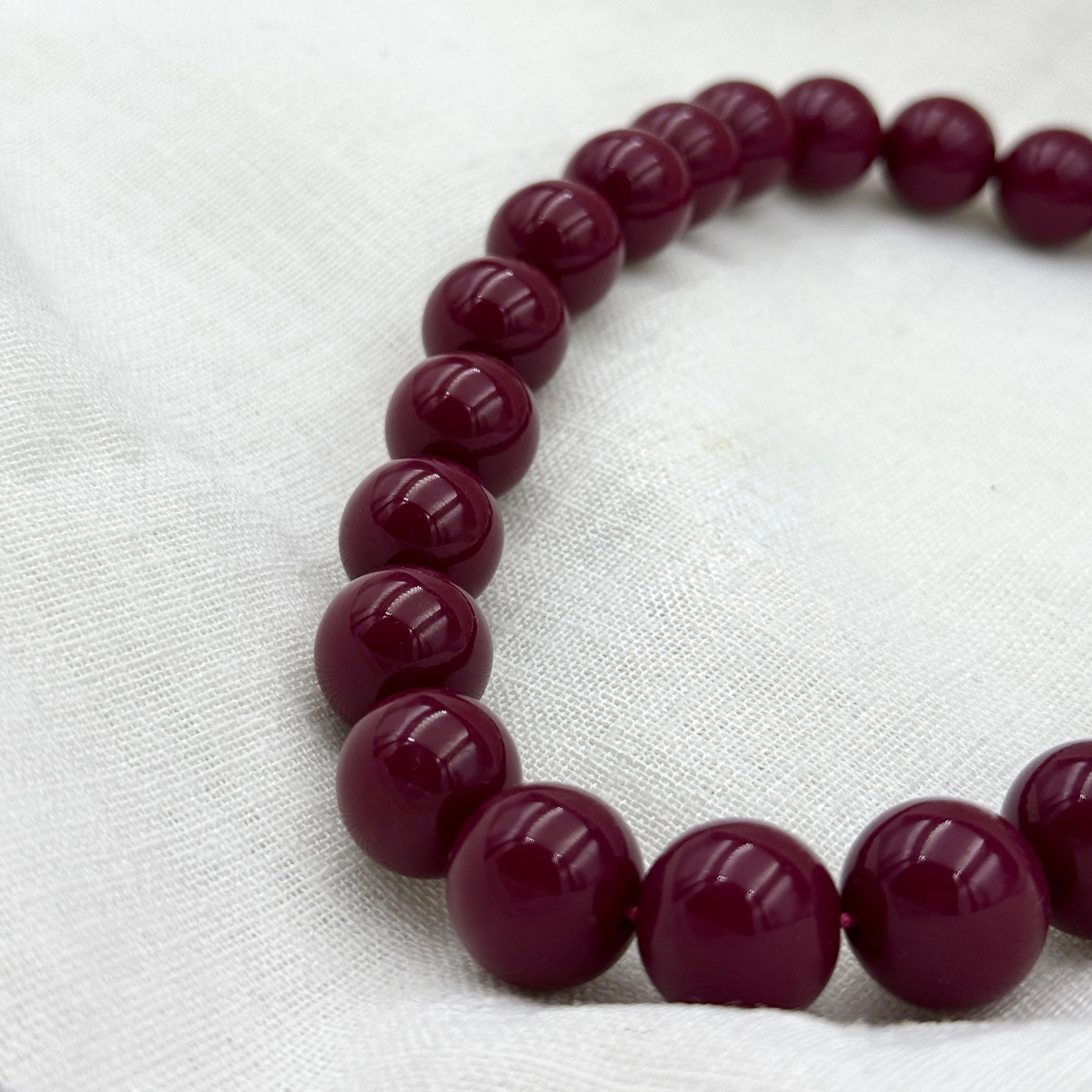 Kralen ketting Happy fuchsia