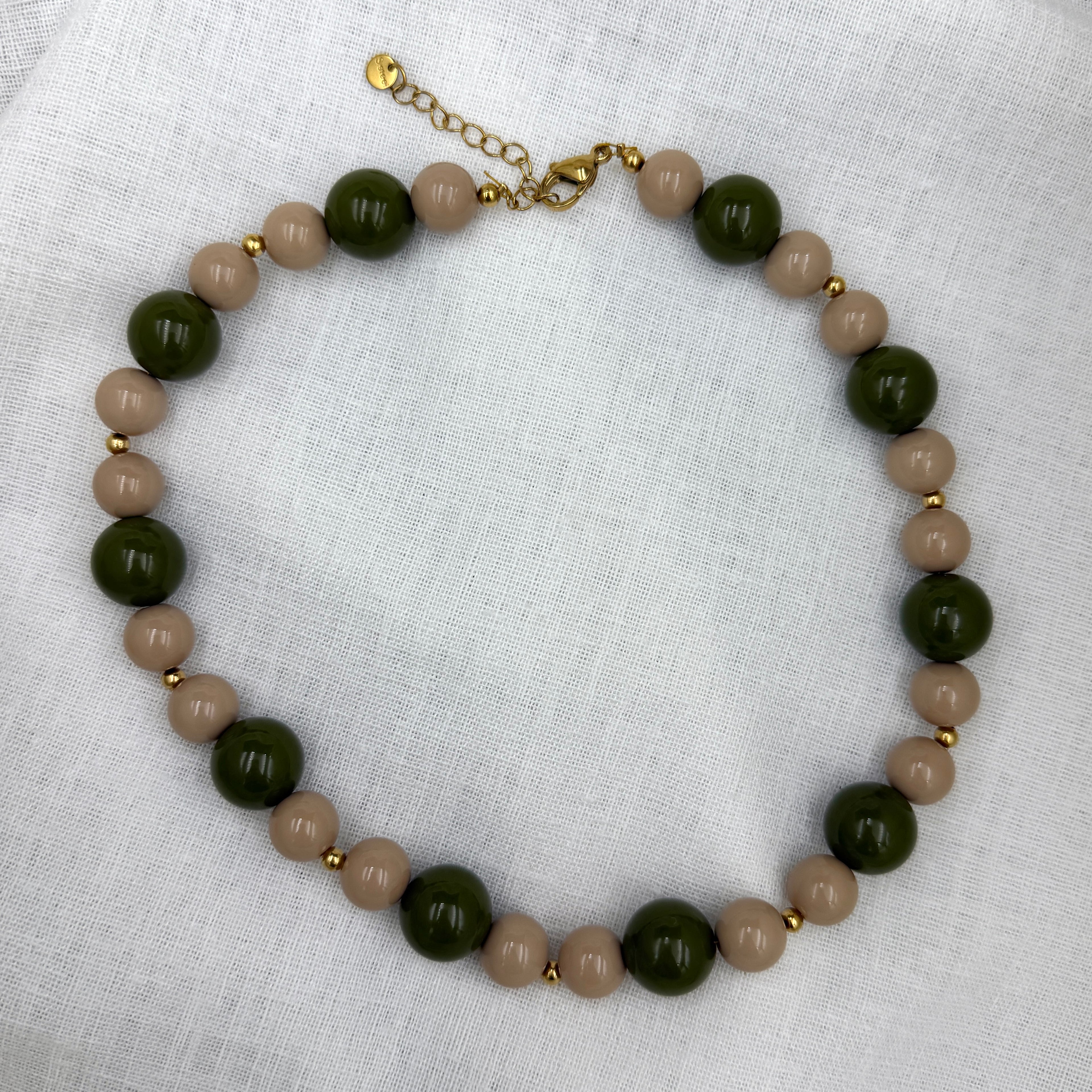 Kralen ketting Fun Fetti green