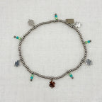 ARMBAND LUCKY BLUE Zilver