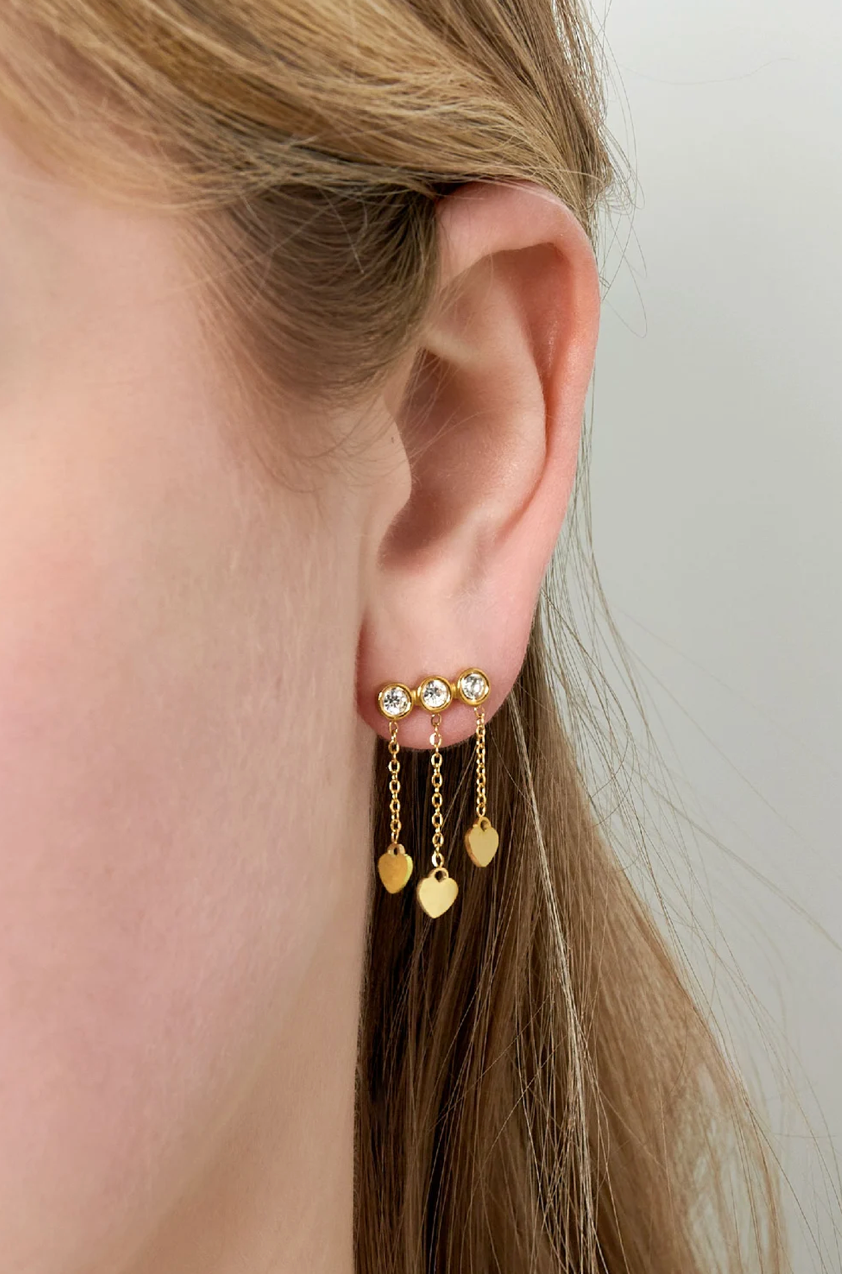 Stud Earrings Azure Emerald