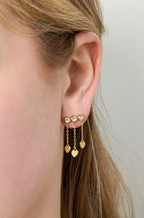 Stud Earrings Azure Emerald