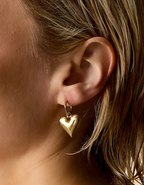 Silver Heart Oorbellen